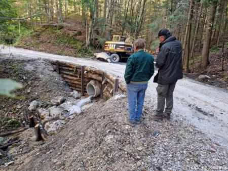 Sanacijska obnova gozdnih cest po poplavah (8)